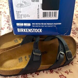 Birkenstock Franca Classic Black Sandals
